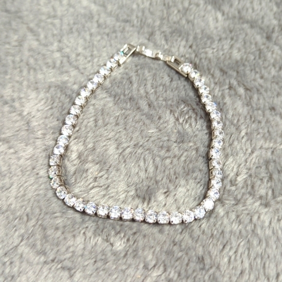 Jewelry - Classic CZ Tennis Bracelet set in Rhodium - 44 - 1/4 Carat Stones